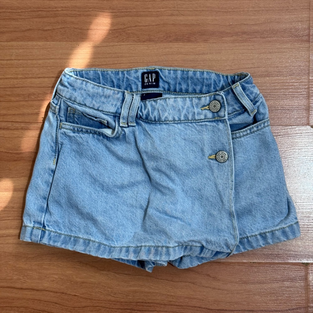 GAP Kids Denim Skort Light Wash Size 7